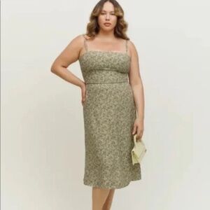 Reformation afternoon midi dress juniper